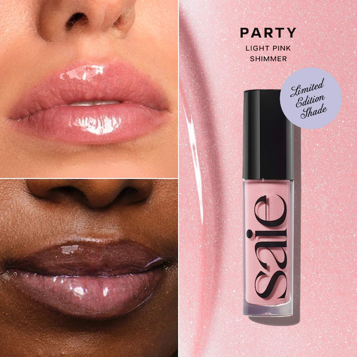 Saie Glossybounce Lip Gloss-Oil Duo Gift Set