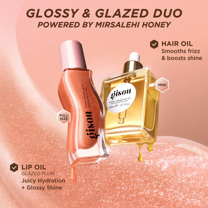 Gisou Glossy Hair & Lip Oil Set